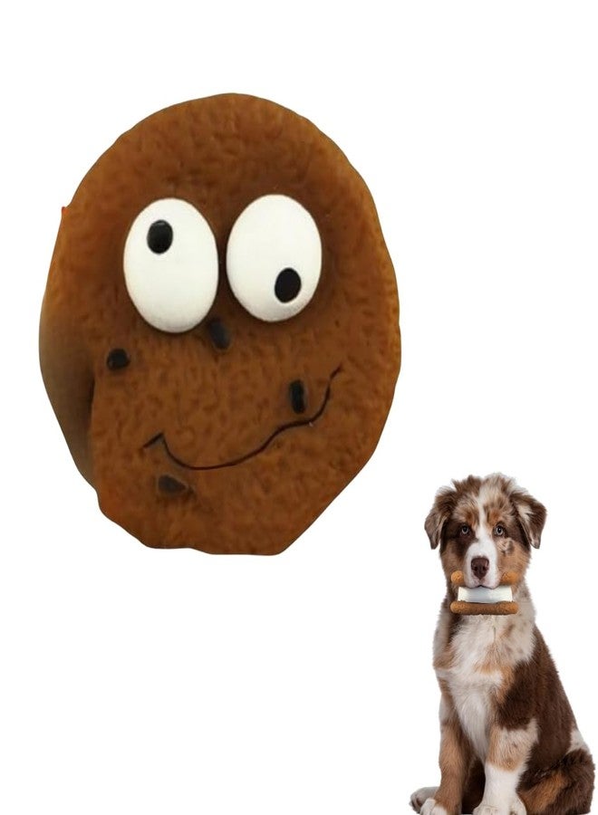 Toy Truffle Squeak & Play Rubber Cookie Shape Toy: Fun Rubber Chew Toy, Interactive Squeaky Toy, Interactive Rubber Toy, Squeak, Shake, & Repeat: Rubber Toys for Endless Canine Entertainment - Image 1
